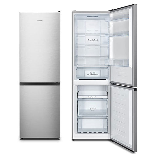 FRIGO COMBINATO LIBERA INSTALLAZIONE INOX FCN300ACE HISENSE #cat