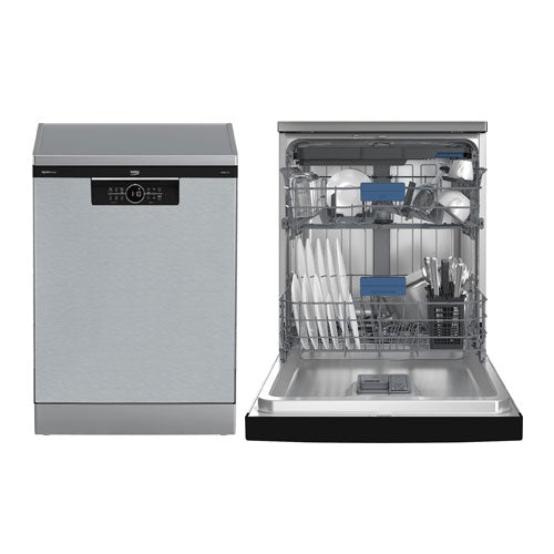 LAVASTOVIGLIE LIBERA INSTALLAZIONE 15 COPERTI SILVER BDFN26560XP BEKO #cat