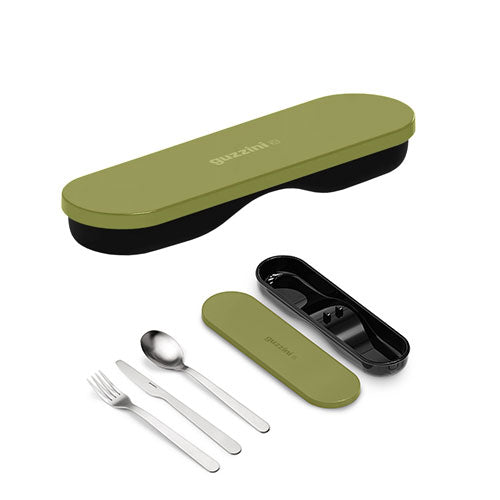 POSATE STORE&GO "ON THE GO" AVOCADO GREEN 171101253 GUZZINI