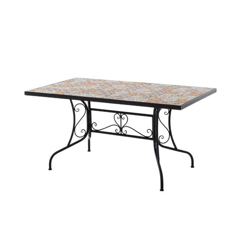 TAVOLO FISSO "TAORMINA" 150 X 80 NERO #cat