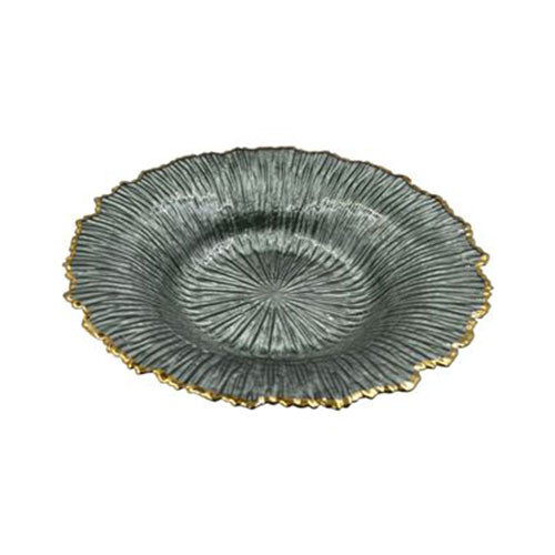 CENTRO TAVOLA VETRO 40 CM VERDE LD65 S.I.PAR