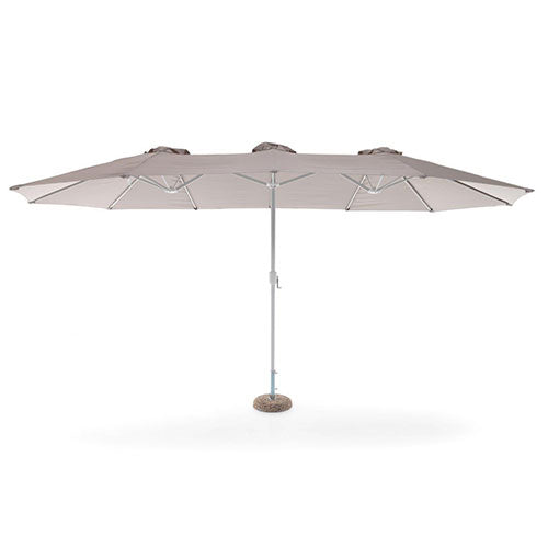 OMBRELLONE "TROPEA" 4,5 X 2,65 MT OVALE GRIGIO #cat
