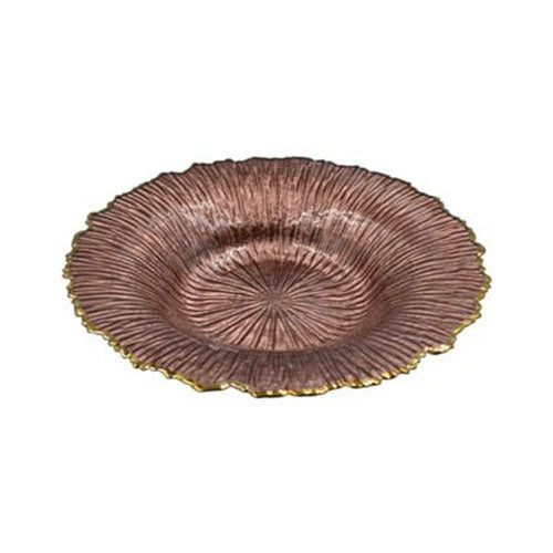 CENTRO TAVOLA VETRO 40 CM MARRONE LD70 S.I.PAR