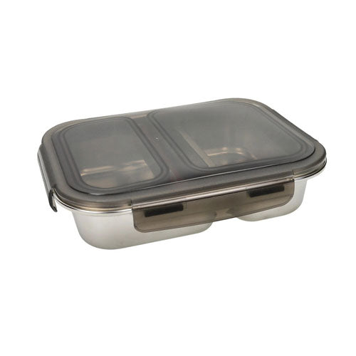 LUNCH BOX ERMETICA DOPPIO SCOMPARTO FUME 50198 BRANDANI