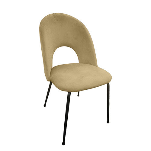 SEDIA "MARY" VELVET SENAPE #cat