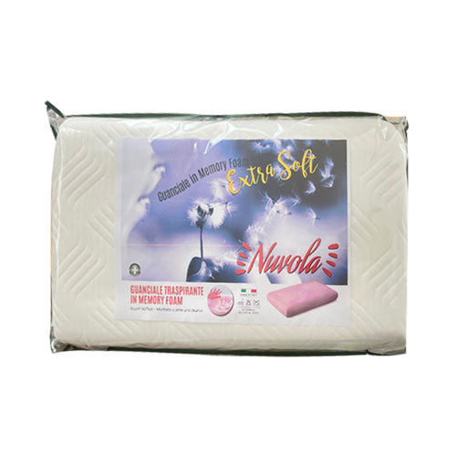 GUANCIALE "NUVOLA" MEMORY FOAM TRASPIRANTE EXTRA SOFT