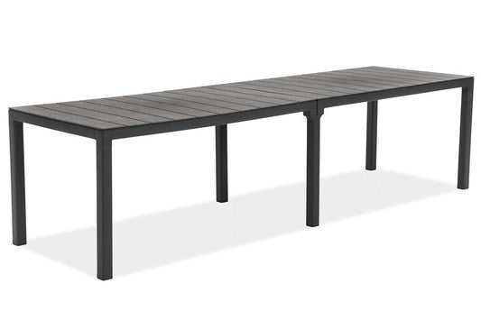 TAVOLO KING DOUBLE ANTRACITE
292x86x74 cm OPPURE 146x172x74 cm #cat