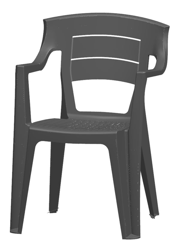 POLTRONA ISOTTA IMPILABILE ANTRACITE 215655 #CAT