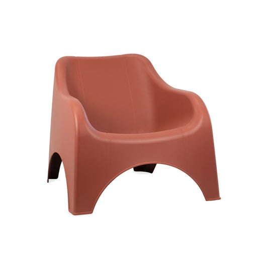 POLTRONA NUVOLA IMPILABILE TERRACOTTA 215643 #CAT
