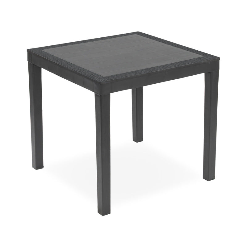 TAVOLO RESINA AGO ANTRACITE CM78X78XXH73 215641 #CAT