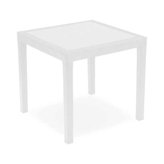 TAVOLO RESINA AGO BIANCO CM78X78XXH73 215640