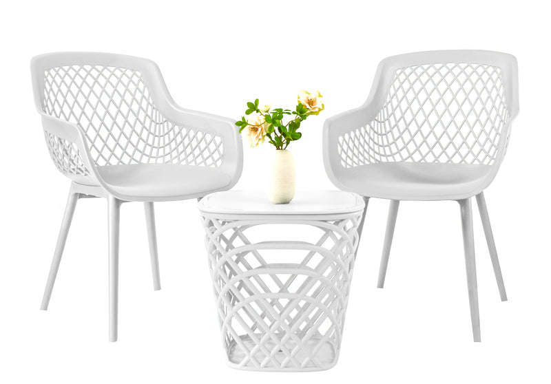 SET GIARDINO ALMA 3PZ BIANCO 214930 #CAT