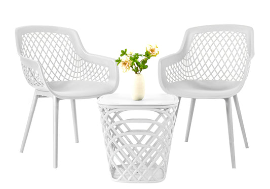 SET GIARDINO ALMA 3PZ BIANCO 214930 #CAT