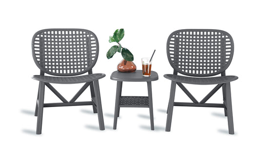 SET GIARDINO ASTRA 3PZ GRIGIO 214926 #CAT