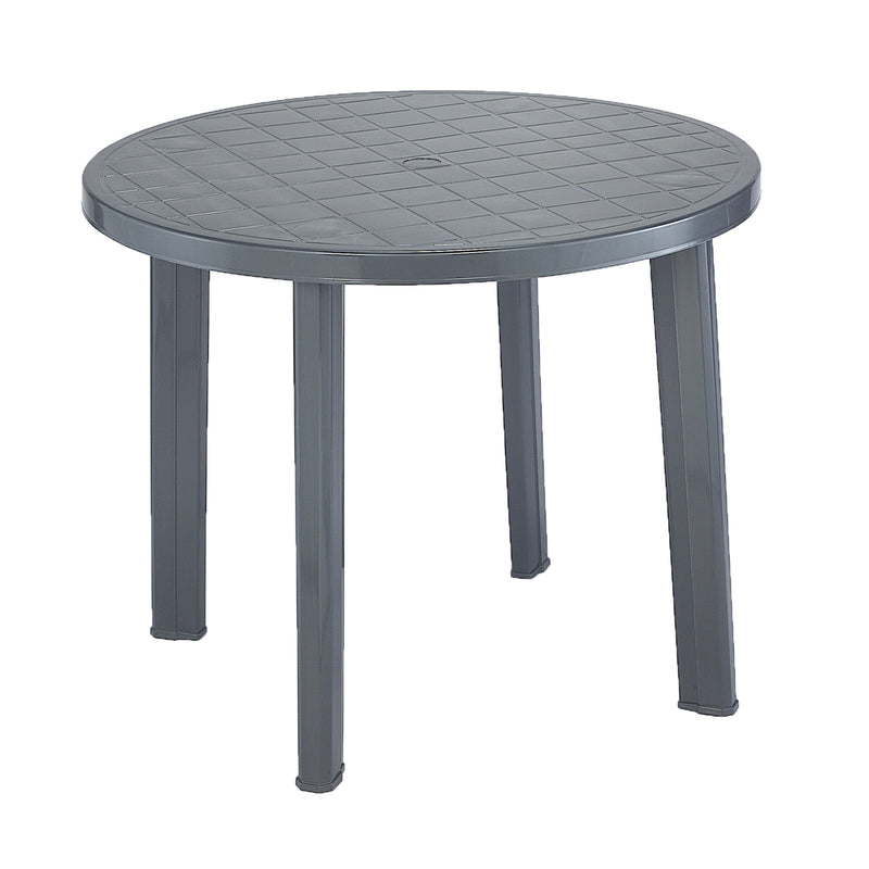 TAVOLO TONDO ANTRACITE  90X90XH72 214235 #CAT