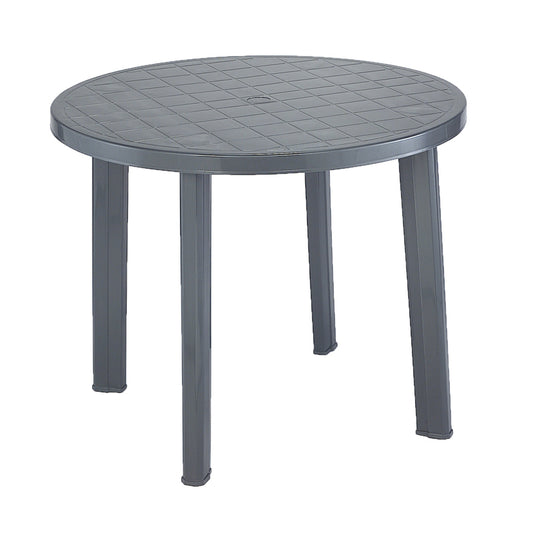 TAVOLO TONDO ANTRACITE  90X90XH72 214235 #CAT