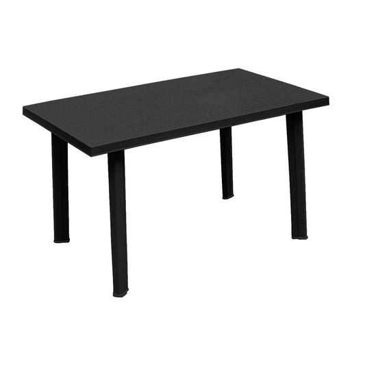 TAVOLO RESINA VELO ANTRACITE 126X76XH72 214234 #CAT