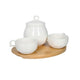 COFFEE SET LOW CON VASSOIETTO 