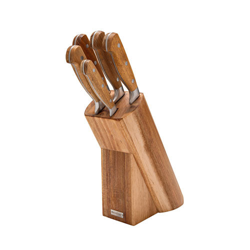 CEPPO LEGNO C/5 COLTELLI "ACACIA" 82488 BRANDANI