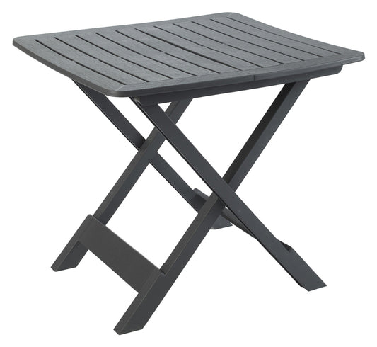 TAVOLO RESINA PIEGHEVOLE TEVERE ANTRACITE 80X72X70 210614 #CAT