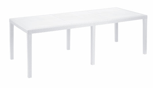 TAVOLO RESINA INDO BIANCO ALLUNGABILE 150-220X90 H 72 208976 #CAT