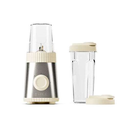 FRULLATORE PORTATILE ONTHEGO C/BICCHIERE "SOUS CHEF" CREAM 14850004 GUZZINI