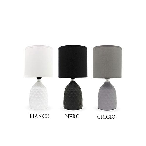 LAMPADA COMODINO PAIGE 13X13X27 CON PARALUME 156919
