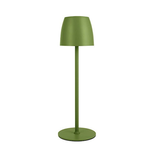 LAMPADA LED" EUREKA" RICARICABILE H 38 CM METAL VERDE H&H