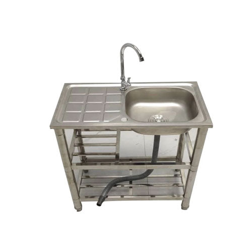 LAVANDINO IN ACCIAIO CON FONTANA MULTIFUNZIONE #cat
