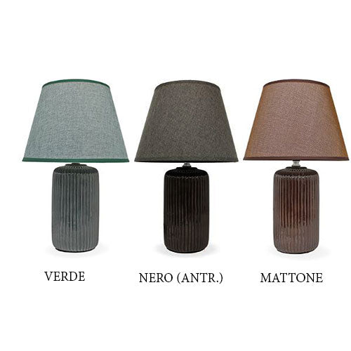 LAMPADA COMODINO MOOR 25X25X38 CON PARALUME 156865