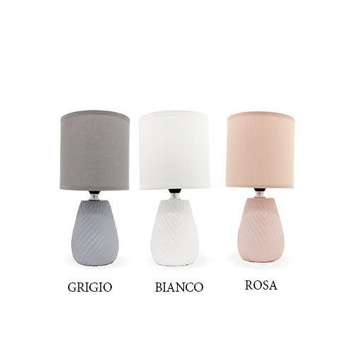 LAMPADA COMODINO LOGAN 13X13X27 CON PARALUME 156773
