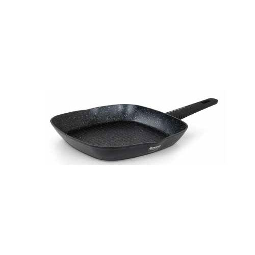 BISTECCHIERA  FORGIATA 28X28 INDUZIONE 2,5 MM INT NERO PUNTINATO FLONAL