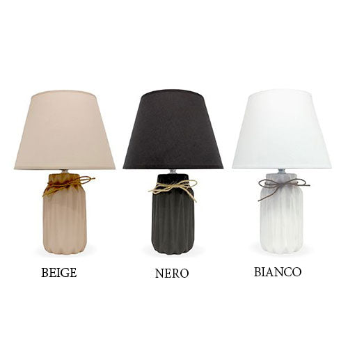 LAMPADA COMODINO PATRICK 25X25X38 CON PARALUME 156766