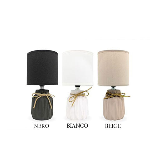 LAMPADA COMODINO PATRICK 13X13X27 CON PARALUME 156759