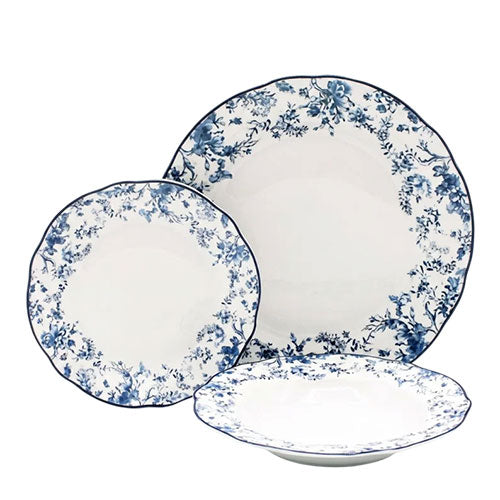 SERVIZIO PIATTI 18 PZ "WINSTON" BLU 156049 CASA MILANO