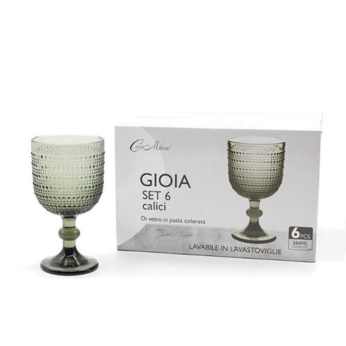 SET 6 CALICI GIOIA 350ML FUME' 157763