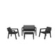 SALOTTO RIVIERA 4PZ ANTRACITE #cat