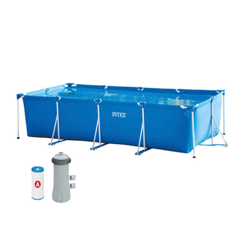 PISCINA PORTANTE EASY RETT. CM.450X220X84 CON POMPA FILTRO 197192