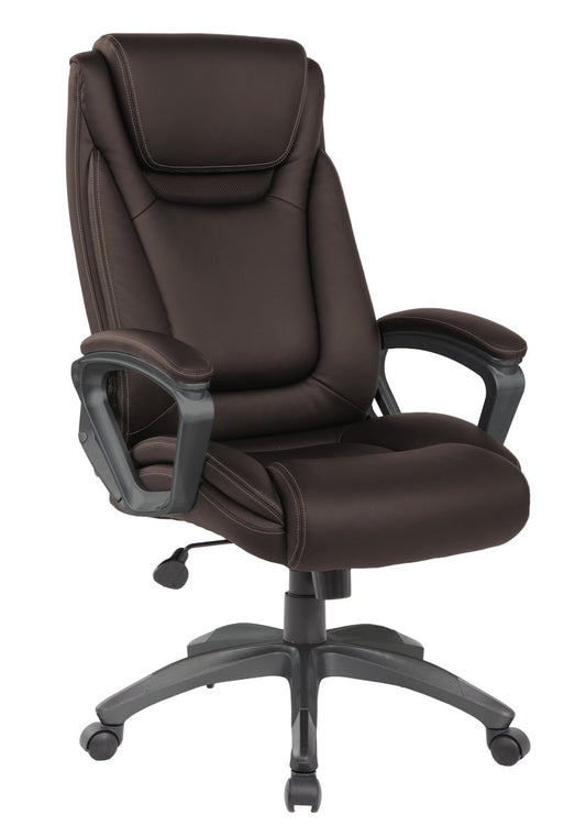 POLTRONA UFFICIO CONTINENTAL MARRONE 0052554 #cat