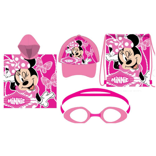 SET 4 PZ MINNIE TELO,ZAINETTO,CAPPELLO,OCCHIALINI