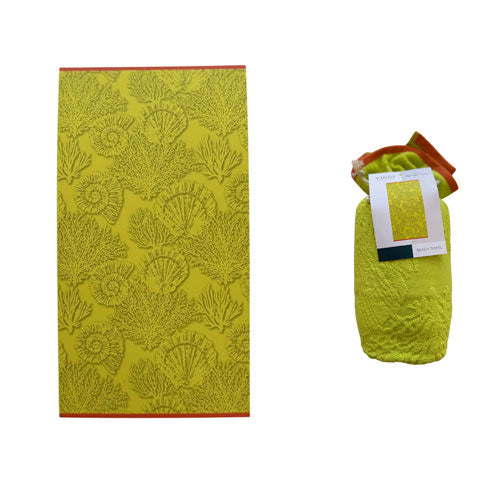 TELO MARE BEACH TOWEL VINGI OASI VERDE/ARANCIO