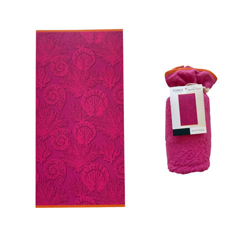 TELO MARE BEACH TOWEL VINGI OASI FUXIA/ARANCIO
