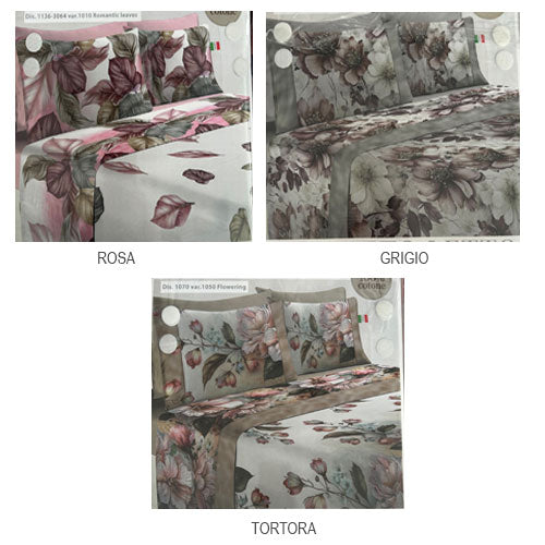 COPPIA LENZUOLA MARTA MARZOTTO MATRIMONIALE PARTENOPE FLOWERING