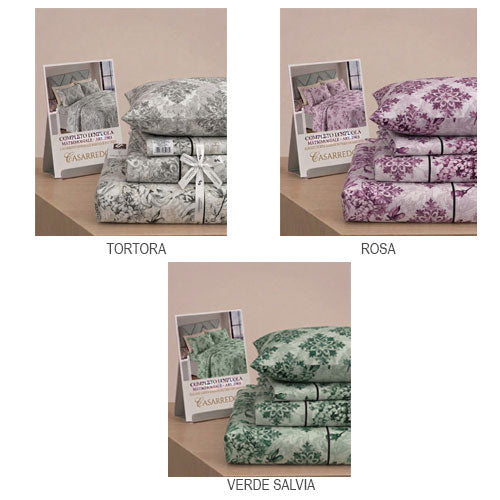 COPPIA LENZUOLA CASARREDO MATRIMONIALE IMPERIALE