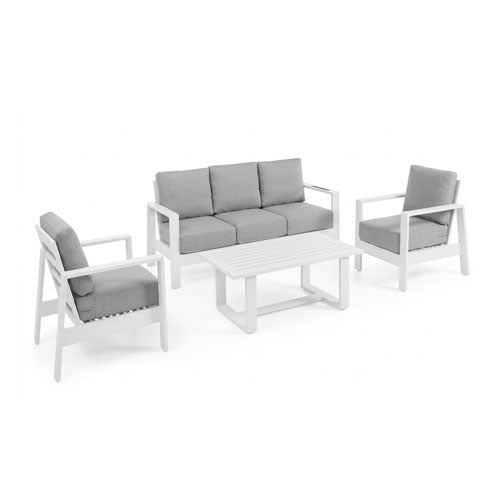 SALOTTINO 'BALLY' SET 4 PZ BIANCO LA-070 #cat