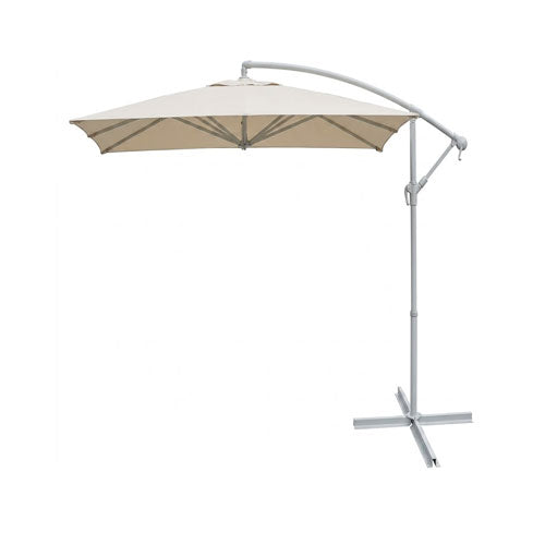OMBRELLONE 'BANANA' MT.3 BIANCO SS-028 #cat