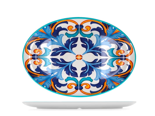 PIATTO MELAMINA DECOR OVALE 48X34X3