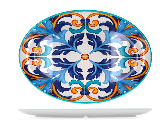 PIATTO MELAMINA DECOR OVALE 53X37,5X3