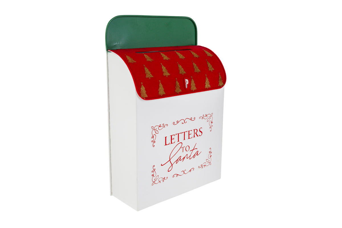 CASSETTA POSTALE METALLO ROSSO VELVET 26,5X10X40