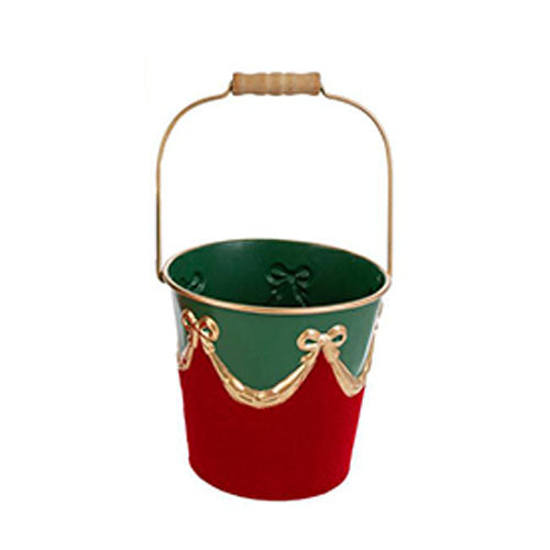 VASO METALLO ROSSO VELVET 15X14,5